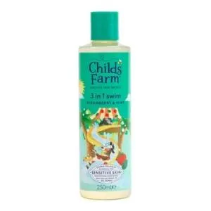 Childs Farm 3in1 tusfürdő, sampon és kondicionáló úszás után eper és menta 250 ml