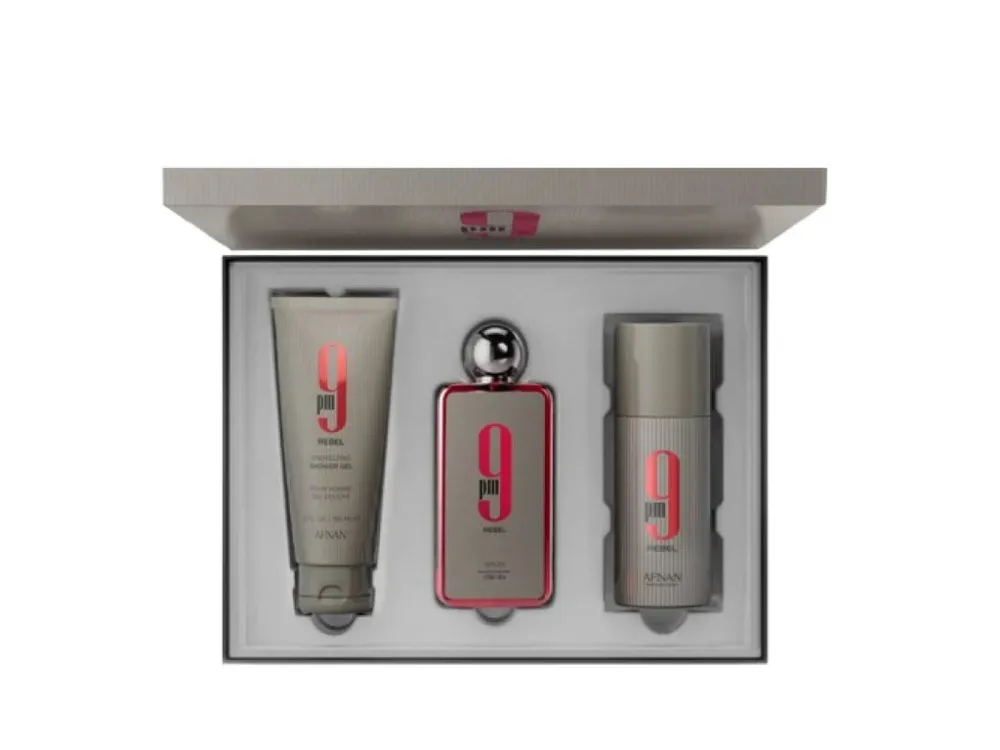 9 pm Rebel 100 ml + testpermet 150 ml + SG Eau de Parfum uniszex