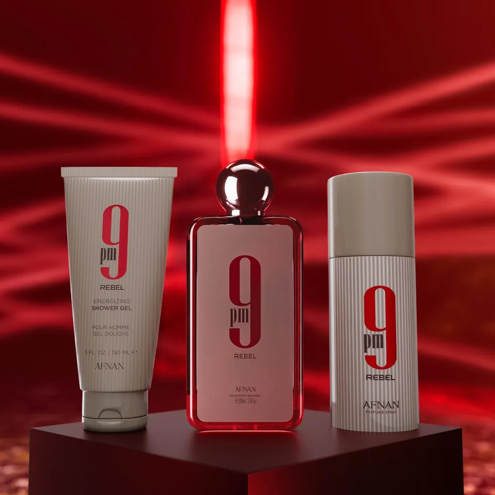 9 pm Rebel 100 ml + testpermet 150 ml + SG Eau de Parfum uniszex