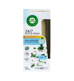 Air Wick Air Wick Active Fresh Svěží bavlna automatický osvěžovač vzduchu pro ženy