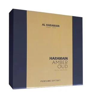 Al Haramain Amber Oud Bleu Edition ajándékszett uniszex eau de parfum 75 ml + eau de parfum 30 ml + dezodor spray