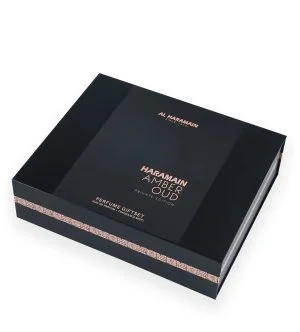 Al Haramain Amber Oud Private Edition ajándékszett uniszex parfümvíz 75 ml + parfümvíz 30 ml + testpermet