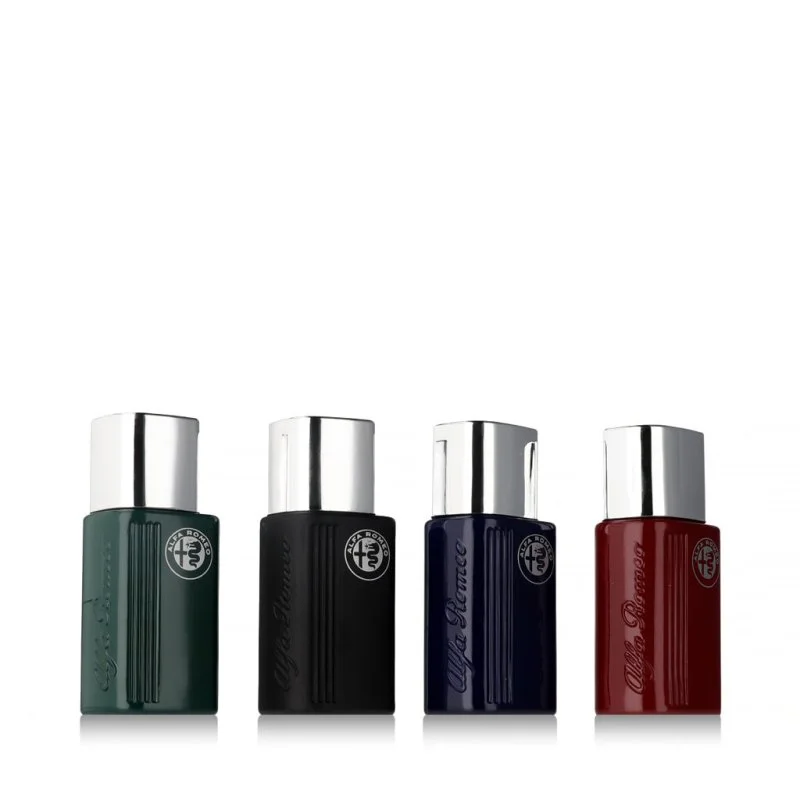 Alfa Romeo Black Green 15 ml + EDT Black 15 ml + EDT Blue 15 ml + EDT Red eau de toilette férfiaknak