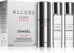 Allure Homme Sport EDC újratölthető 20 ml + EDC utántöltő 2 x 20 ml M 60 ml