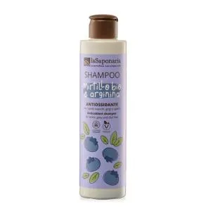 laSaponaria Antioxidáns sampon ősz hajra BIO áfonyával és argininnel 200 ml