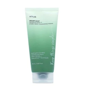 Anua Heartleaf Quercetinol Pore Deep Cleansing Foam tisztító hab eltömődött pórusokra