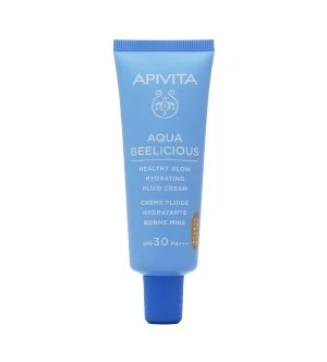 Apivita Aqua Beelicious Fluid Cream színezett hidratáló krém SPF 30