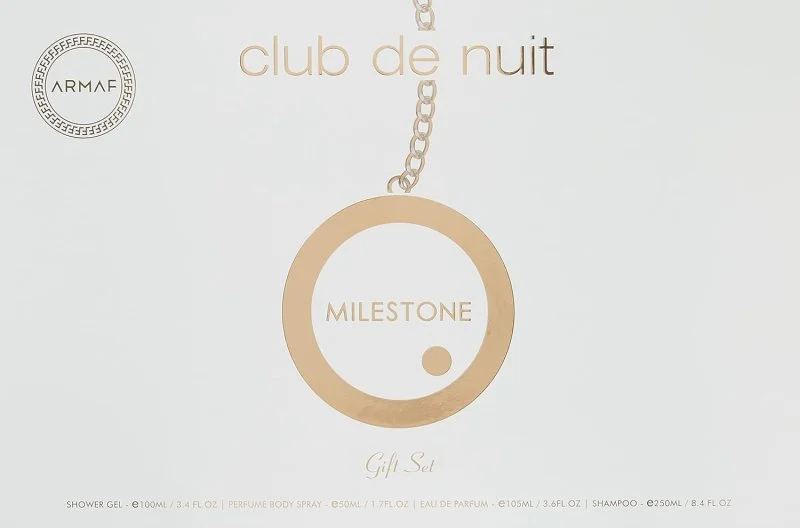 Club de Nuit Milestone Szett - parfüm 30 ml + hajpermet 55 ml + szappan 130 g + testpermet 50 ml