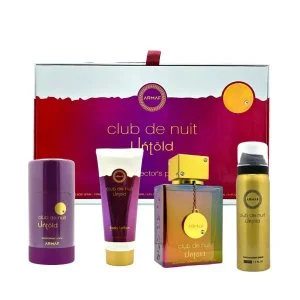 Armaf Club de Nuit Untold szett – 105 ml eau de parfum + testpermet 50 ml + dezodor stift 75 g + testápoló