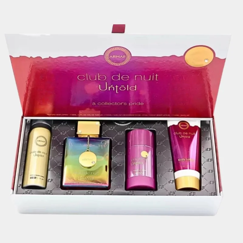 Club de Nuit Untold szett – 105 ml eau de parfum + testpermet 50 ml + dezodor stift 75 g + testápoló 100 ml