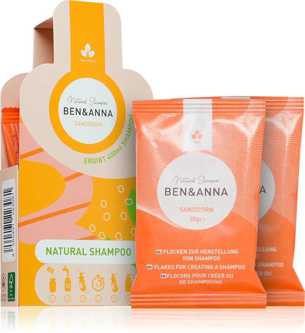 Ben & Anna Samponpor (2×20 g) - Homoktövis - regenerál és nyugtat