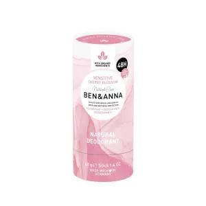 Ben & Anna Sensitive szilárd dezodor (40 g) - Cseresznyevirág - szódabikarbóna nélkül