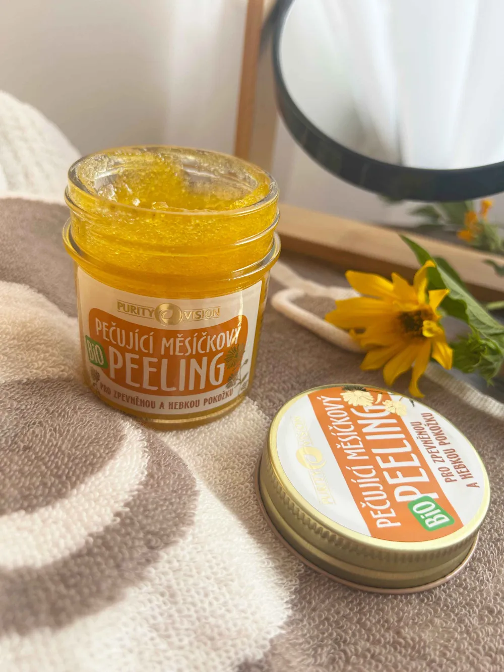 Bio ápoló körömvirágos peeling 120 ml