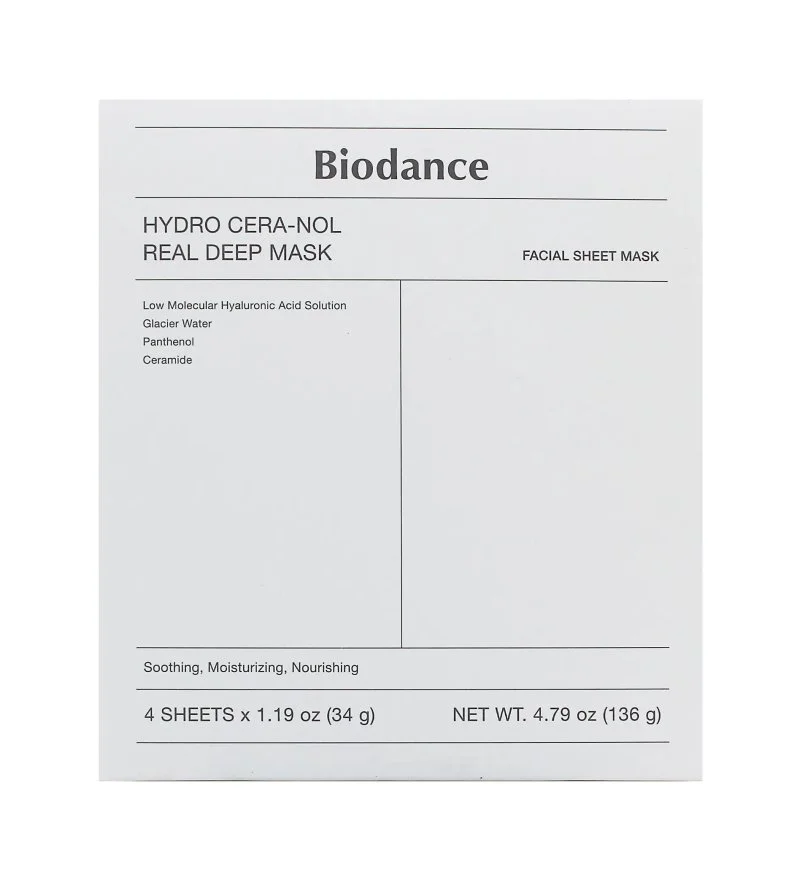 Hydro Cera-Nol Real Deep Mask hidratáló hidrogél arcmaszk 4x34 g