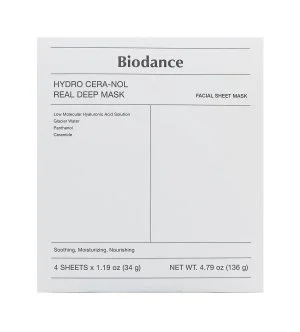 Biodance Hydro Cera-Nol Real Deep Mask hidratáló hidrogél arcmaszk 4x34 g