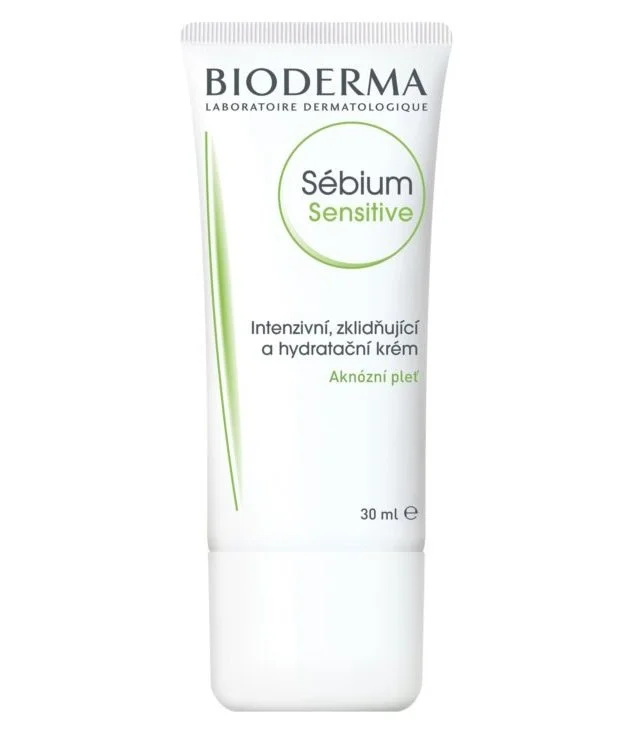 Sébium Sensitive intenzív nyugtató és hidratáló krém aknéra hajlamos bőrre 30 ml