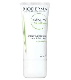 Bioderma Sébium Sensitive intenzív nyugtató és hidratáló krém aknéra hajlamos bőrre