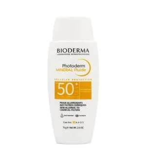 Bioderma Photoderm Mineral Fluide ásványi fényvédő fluid érzékeny bőrre SPF 50+ 75 g