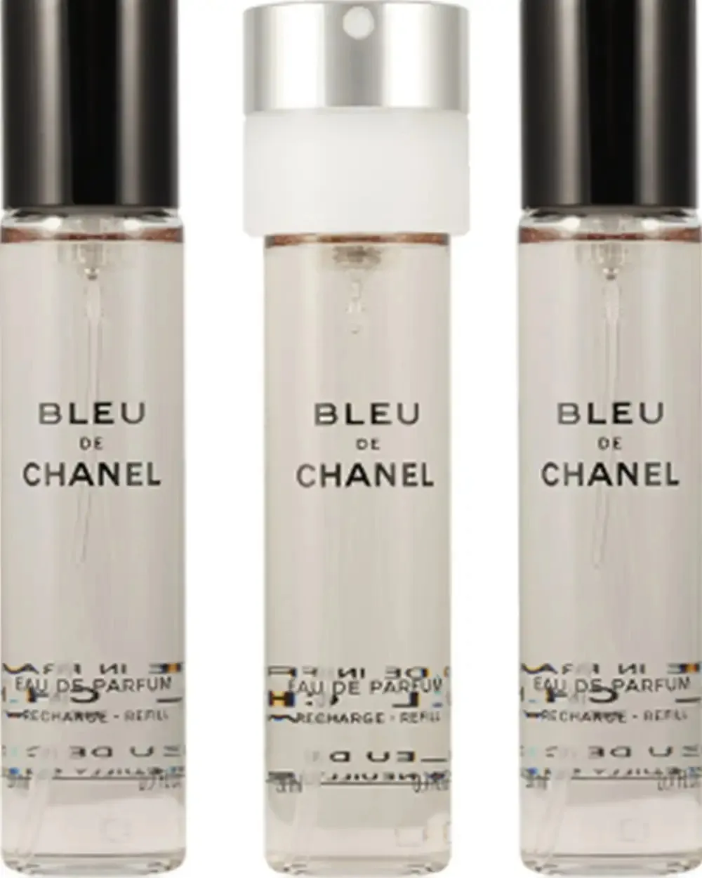Bleu de Chanel EDP utántöltő permetezővel 20 ml + EDP utántöltő 2 x 20 ml M 60 ml