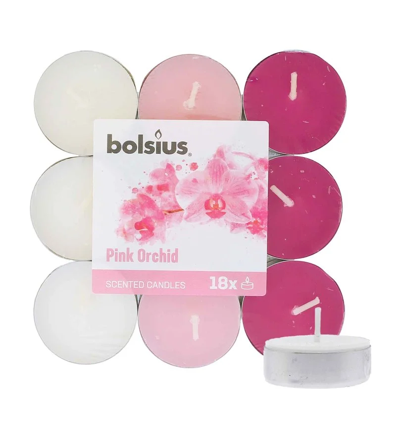 Scented Tealights Orchid 4h teamécses 18 db