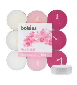 Bolsius Scented Tealights Orchid 4h teamécses 18 db