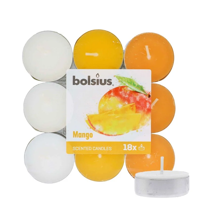 Scented Tealights Mango 4 órás teamécses 18 db