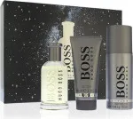 Boss Bottled ajándékszett eau de toilette 100 ml + tusfürdő 100 ml + dezodor férfiaknak