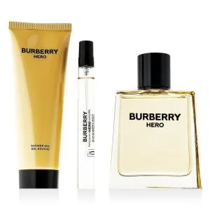 Burberry Hero EDT 100 ml + EDT MINI 10 ml + SG 75 ml Férfiaknak