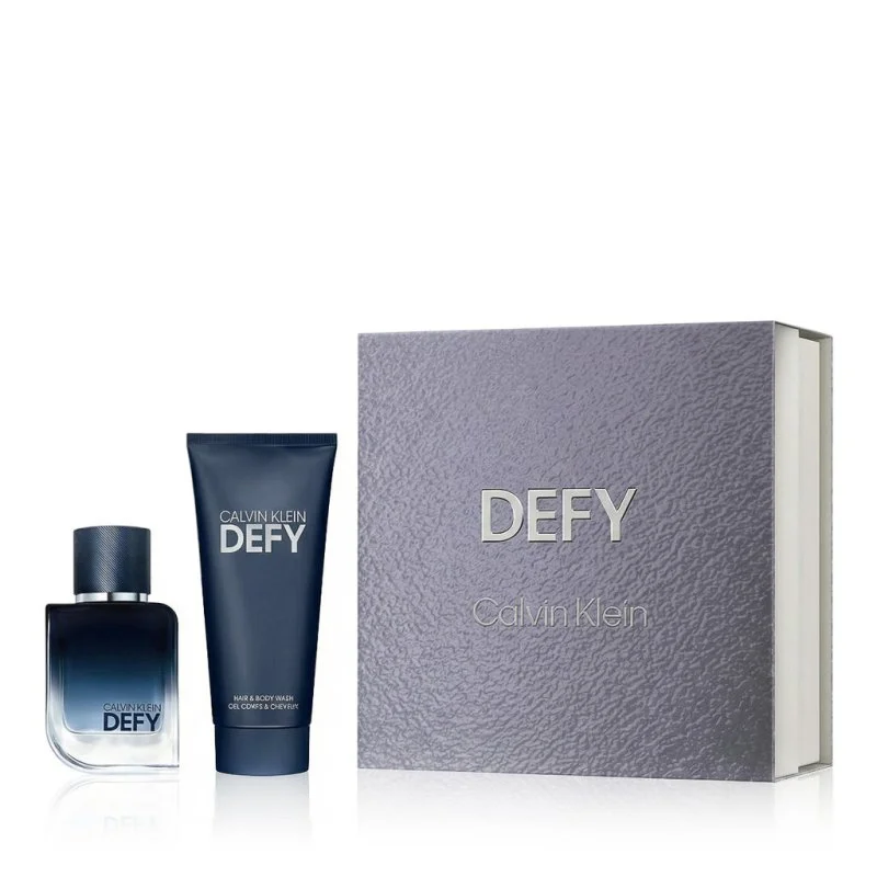 Defy Eau de Parfum (EDP) 50 ml + tusfürdő testre és hajra férfiaknak 100 ml