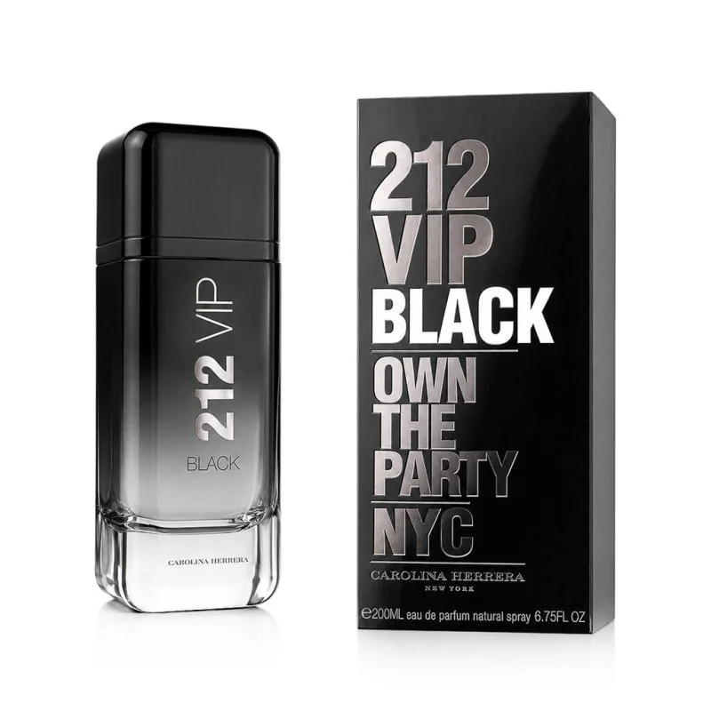 212 VIP Black Eau de Parfum férfiaknak 200 ml