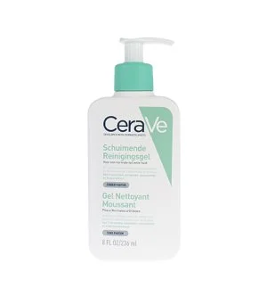 CeraVe Foaming Cleanser tisztító habzó gél normál és zsíros bőrre