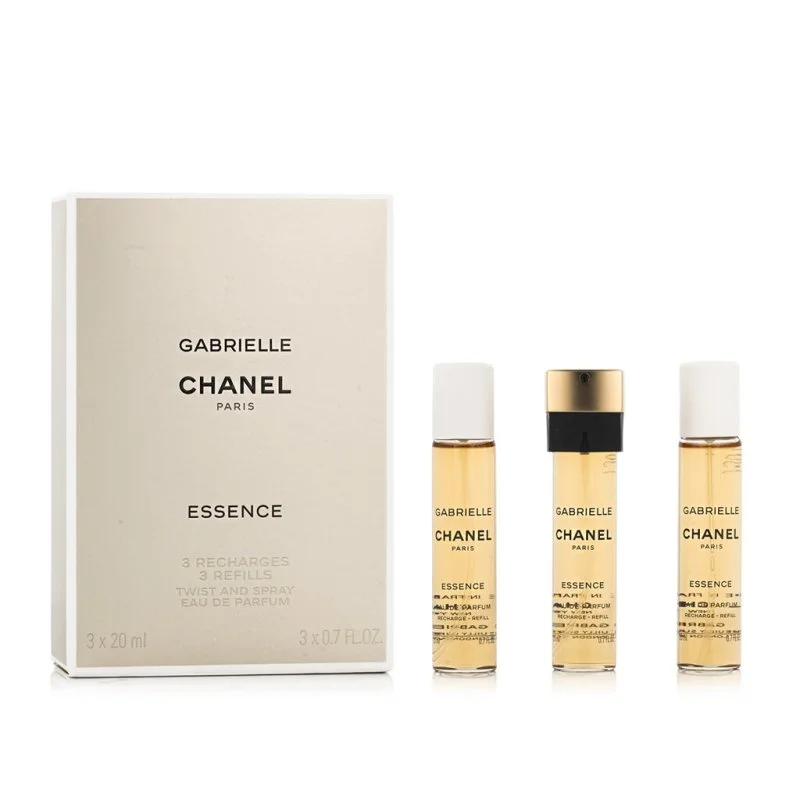 Chanel Gabrielle Essence 3 x 20 ml utántöltő zsebsprayhez eau de toilette nőknek