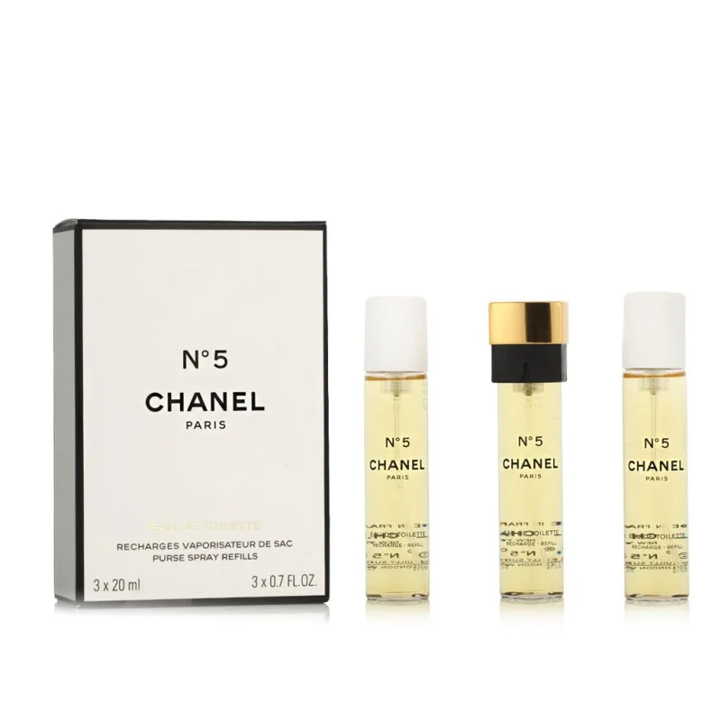 Chanel No 5 3 x 20 ml zsebspray utántöltő női toalettvíz