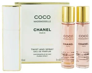 Chanel Coco Mademoiselle utántölthető 20 ml + 2 x EDP utántöltő női eau de parfum