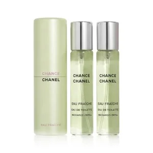 Chanel Chance Eau Fraîche utántöltő 2 x 20 ml + szórófejes EDT utántöltő toalettvíz nőknek