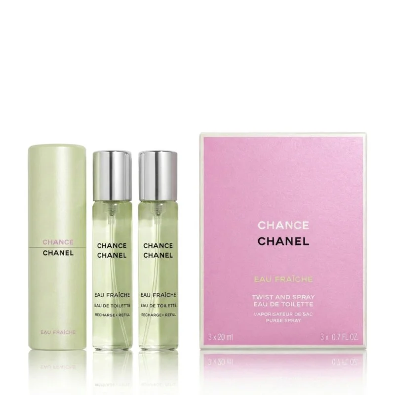 Chance Eau Fraîche utántöltő 2 x 20 ml + szórófejes EDT utántöltő toalettvíz nőknek