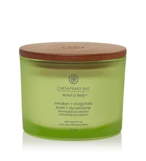 Chesapeake Bay Chesapeake Bay Awaken + Invigorate vonná svíčka se 3 knoty pro muže