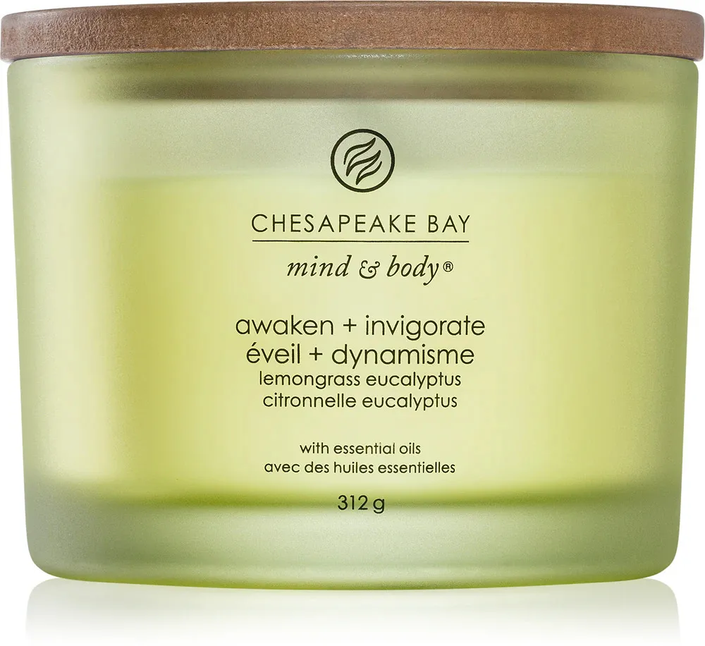 Awaken + Invigorate vonná svíčka se 3 knoty pro muže 312 g