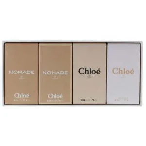 Chloé Les Parfums ajándékszett Chloé eau de toilette 5 ml + Nomade eau de toilette 5 ml + Chloé 5 ml + Nomade eau de parfum nőknek