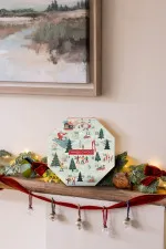 Karácsonyi adventi naptár-koszorú