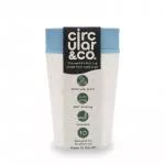 Circular Cup (227 ml) - krém/türkiz - eldobható papírpoharakból