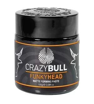 CrazyBull Funky Head Matte Paste matt hajformázó paszta enyhe tartással 100 g