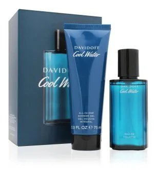 Davidoff Cool Water ajándékcsomag 40 ml + tusfürdő eau de toilette férfiaknak