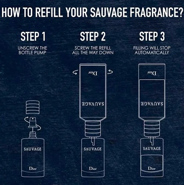 Sauvage parfüm utántöltő 300 ml