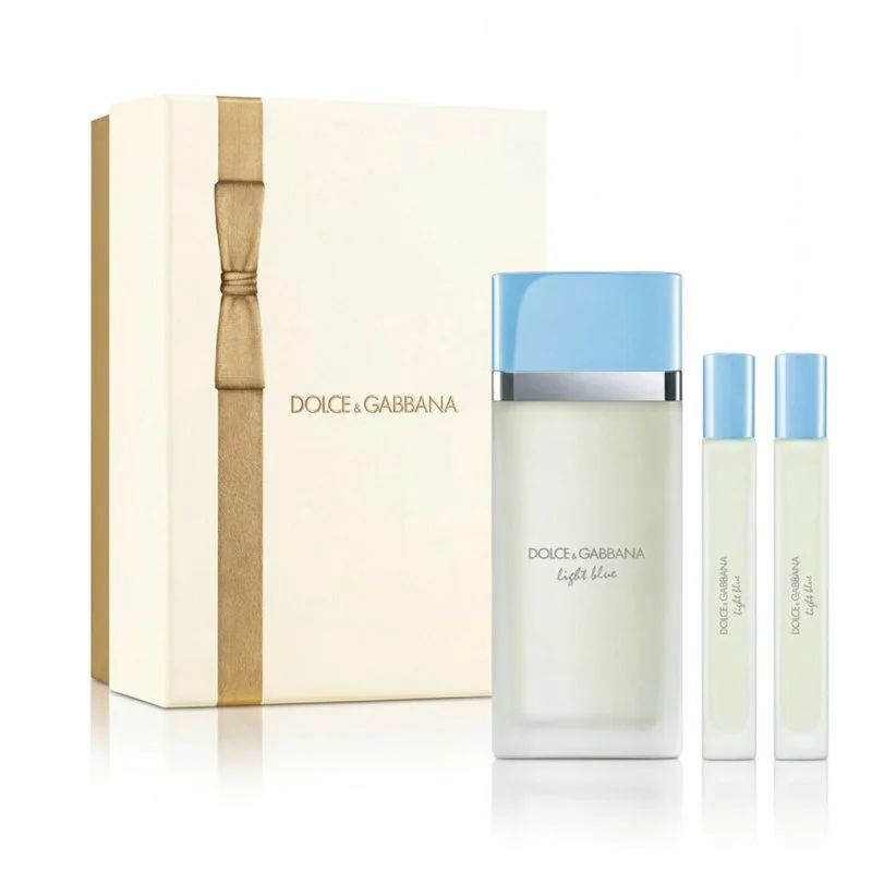Dolce & Gabbana Light Blue 100 ml + 2 x EDT MINI eau de toilette hölgyeknek 10 ml