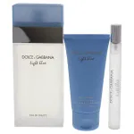 Light Blue dárková sada pro ženy 100 ml + tělový krém 50 ml + toaletní voda 10 ml