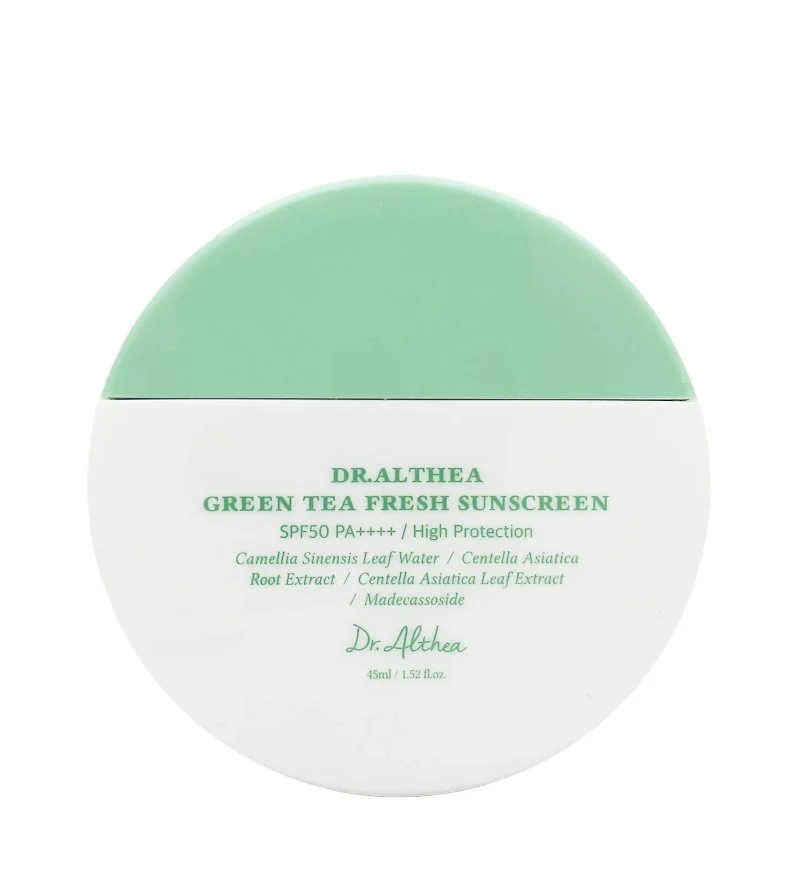 Green Tea Fresh Sunscreen SPF50+ PA++++ bőrnyugtató fényvédő krém zöld teával 45 ml