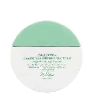 Dr.Althea Green Tea Fresh Sunscreen SPF50+ PA++++ bőrnyugtató fényvédő krém zöld teával