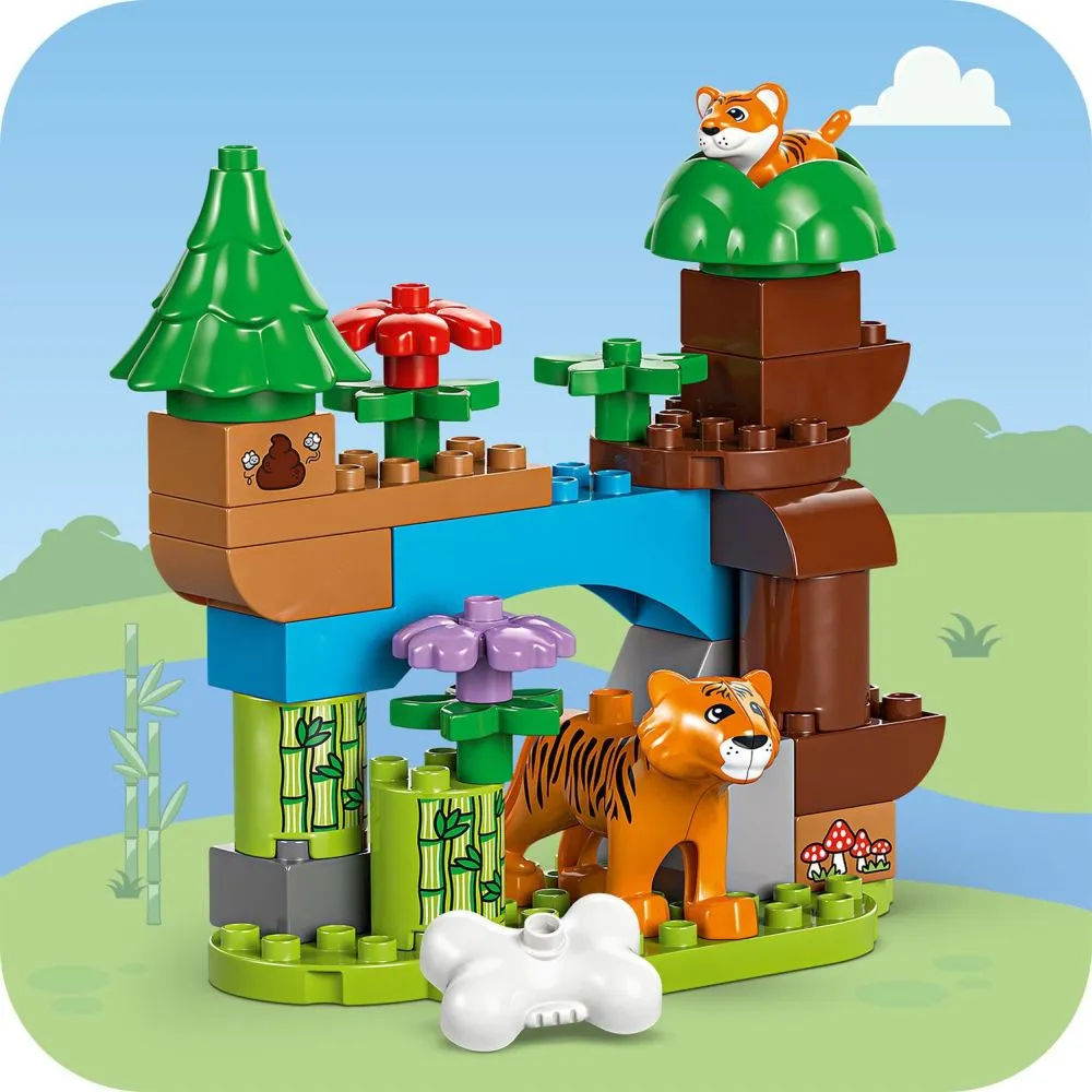 DUPLO® 10446 Vadállatcsaládok 3 az 1-ben