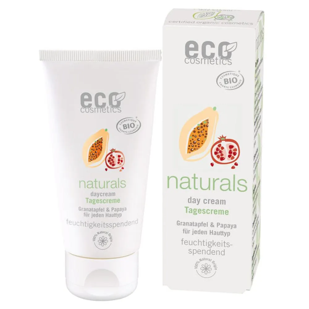 Eco Cosmetics BIO nappali krém (50 ml) - gránátalmával és papayával